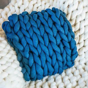 Chunky Knit Square Pillow